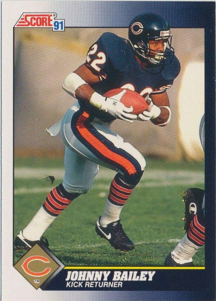 Johnny Bailey #509 Football Cards 1991 Score