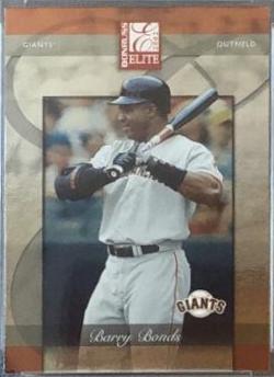 Barry Bonds #25 Baseball Cards 2002 Donruss Elite