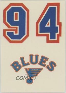 St. Louis Blues #28 Hockey Cards 1985 Topps Stickers