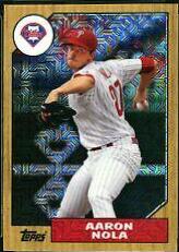 Aaron Nola #87-AN Baseball Cards 2017 Topps Silver Pack Promo