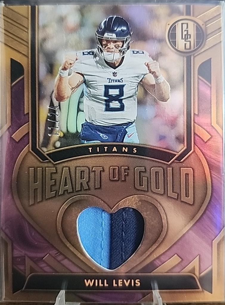 Will Levis #HOGT-WLS 2024 Panini Gold Standard Heart Of Gold Thread Football