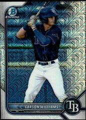 Carson Williams [Mojo Refractor] #BDC-14 Baseball Cards 2022 Bowman Draft Chrome Prices
