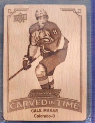 Cale Makar #CT-2 Hockey Cards 2023 Upper Deck Engrained Carved in Time