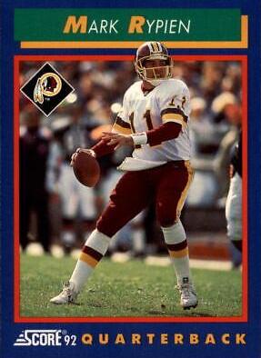 Mark Rypien #35 Football Cards 1992 Panini Score