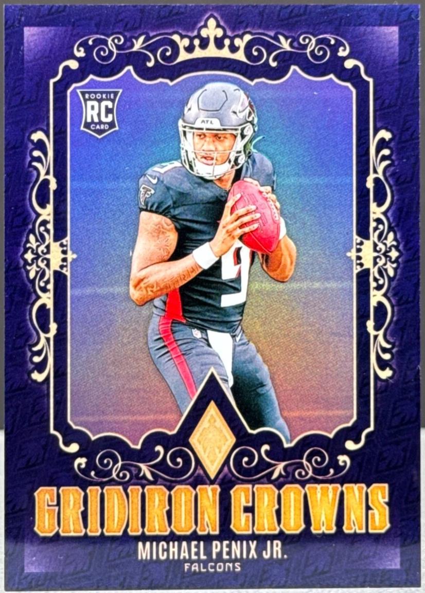 Michael Penix Jr. #2 Football Cards 2024 Panini Phoenix Gridiron Crowns