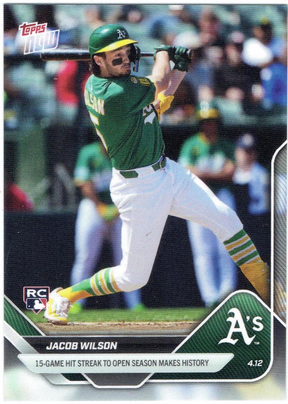Jacob Wilson #61 Baseball Cards 2025 Topps Now