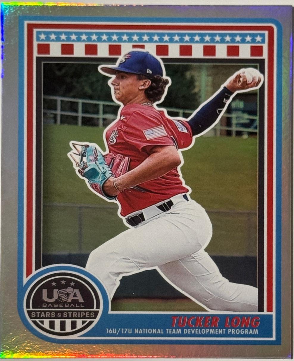 Tucker Long #113 Baseball Cards 2025 Panini Stars and Stripes
