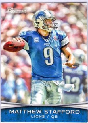 Matthew Stafford #45 Football Cards 2012 Bowman