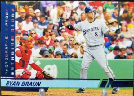 Ryan Braun #80 Baseball Cards 2008 Stadium Club