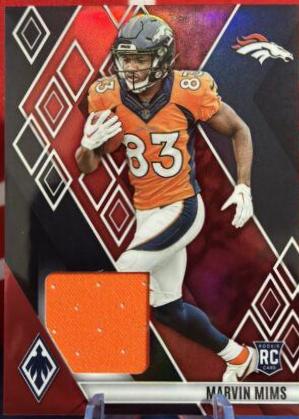 Marvin Mims #rme-mims Football Cards 2023 Panini Phoenix Rookie Memorabilia
