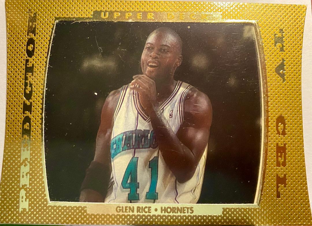 Glen Rice #TV1 Basketball Cards 1996 Upper Deck Predictor 2 TV Cel