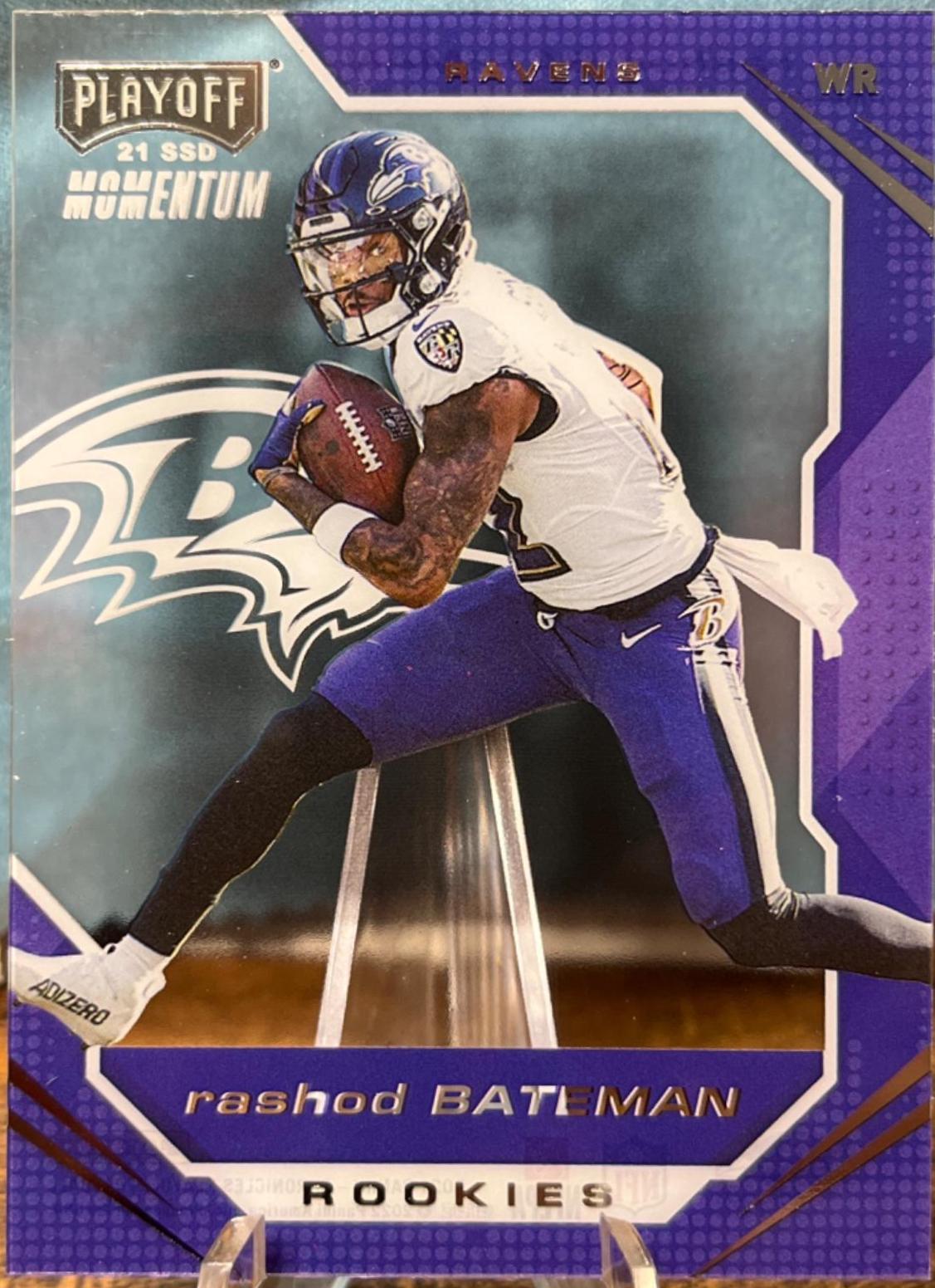 Rashod Bateman #PMR-13 Football Cards 2021 Panini Chronicles Playoff Momentum Rookies