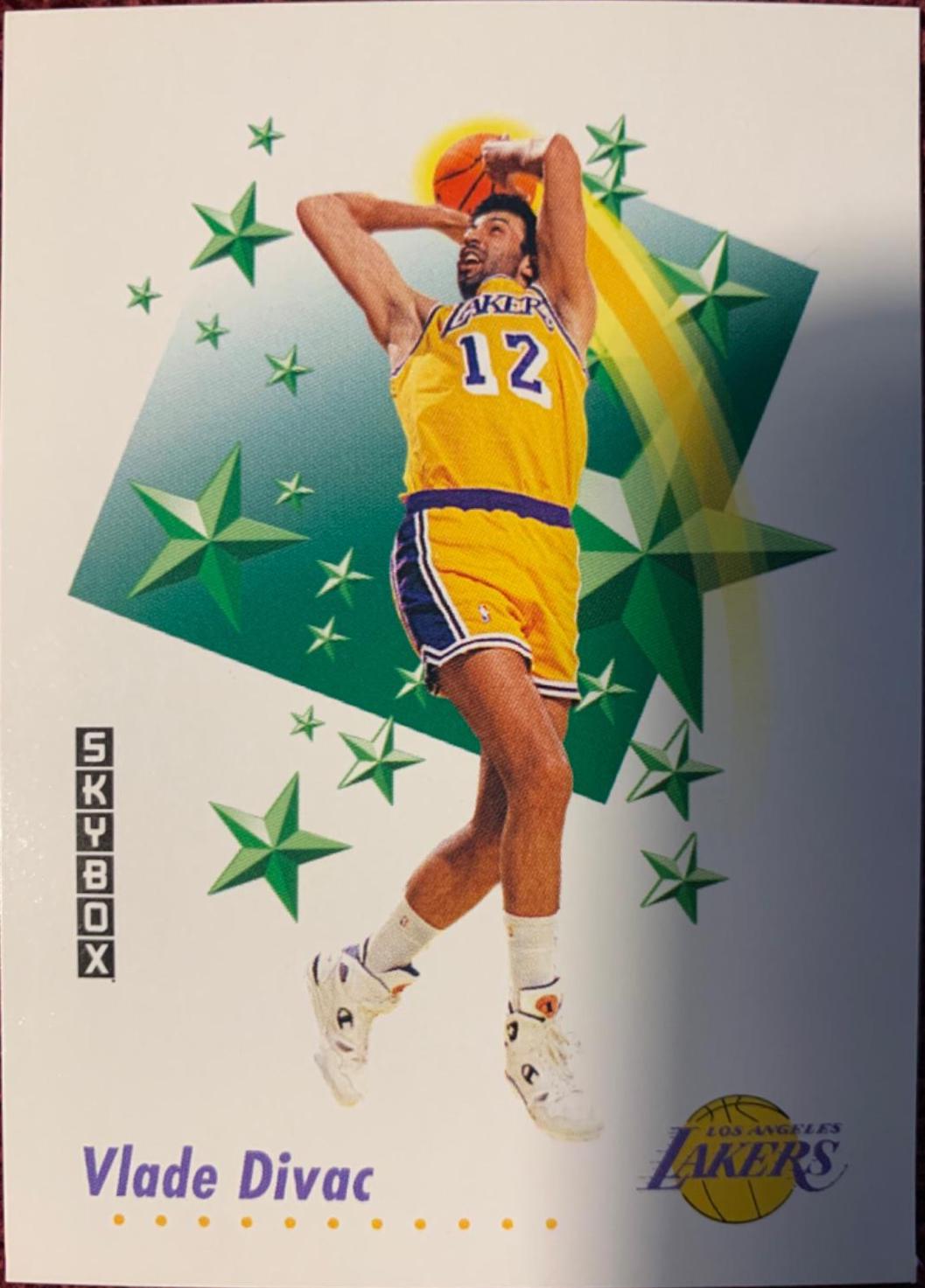 Vlade Divac #498 Basketball Cards 1991 Skybox