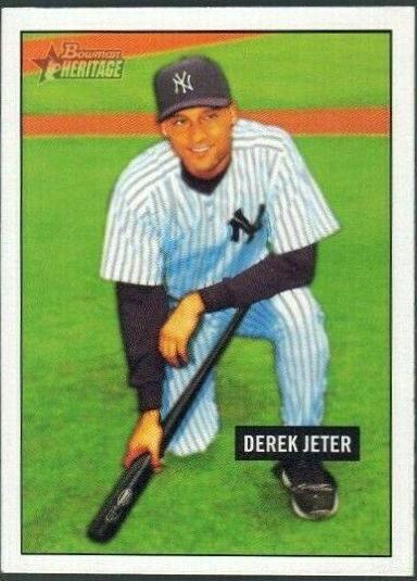 Derek Jeter #26 Baseball Cards 2005 Bowman Heritage