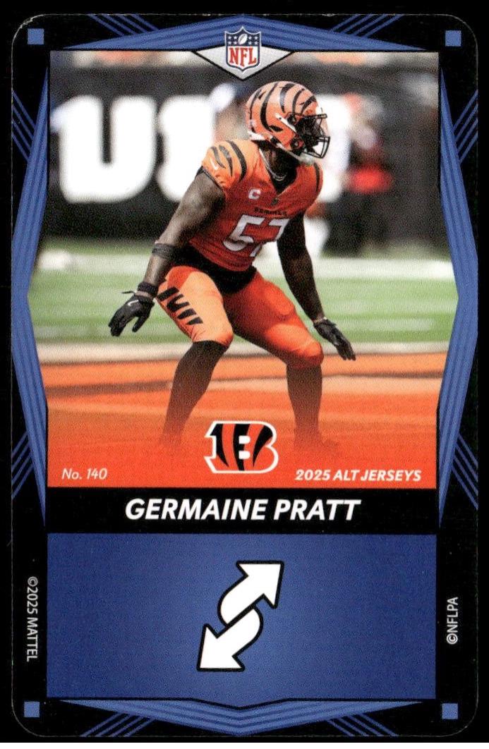 Germaine Pratt #140 2025 Uno Elite Alt Jerseys Edition Football