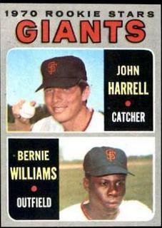 Giants 1970 Rookie Stars: John Harrell / Bernie Williams