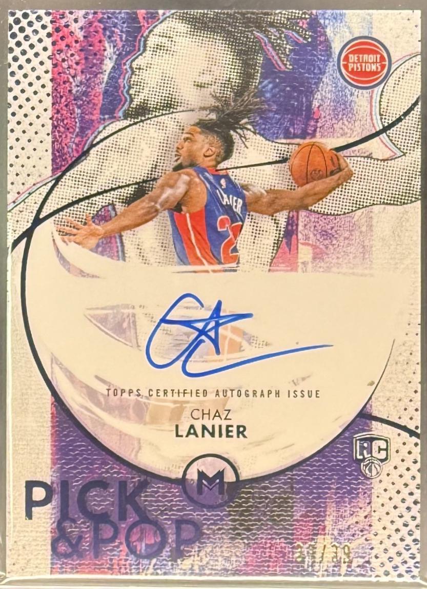 Chaz Lanier #PPA-CL 2025-26 Topps Motif Basketball Pick & Pop Art Signatures