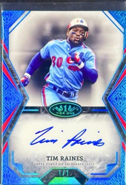 Tim Raines [Holo Platinum Blue Foil] #TOTA-TR