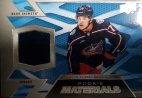Nick Blankenburg #RM-NB Hockey Cards 2022 Upper Deck Rookie Materials