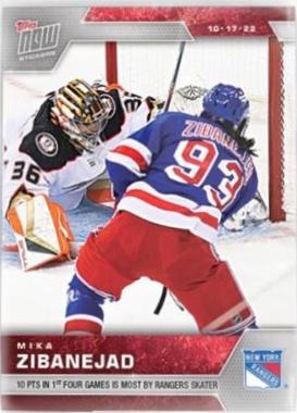 Mika Zibanejad #14 Hockey Cards 2022 Topps Now