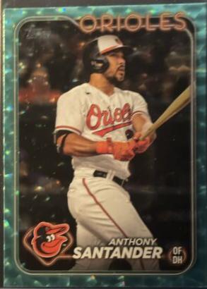 Anthony Santander [Aqua Crackle Foil] grading analysis