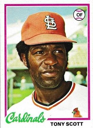 Tony Scott #352 Baseball Cards 1978 Topps