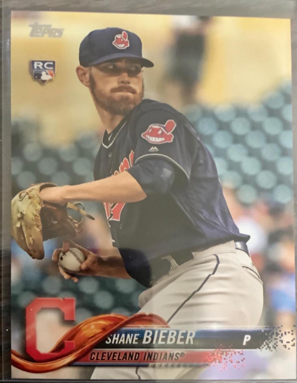 Shane Bieber #US198 Baseball Cards 2018 Topps Update