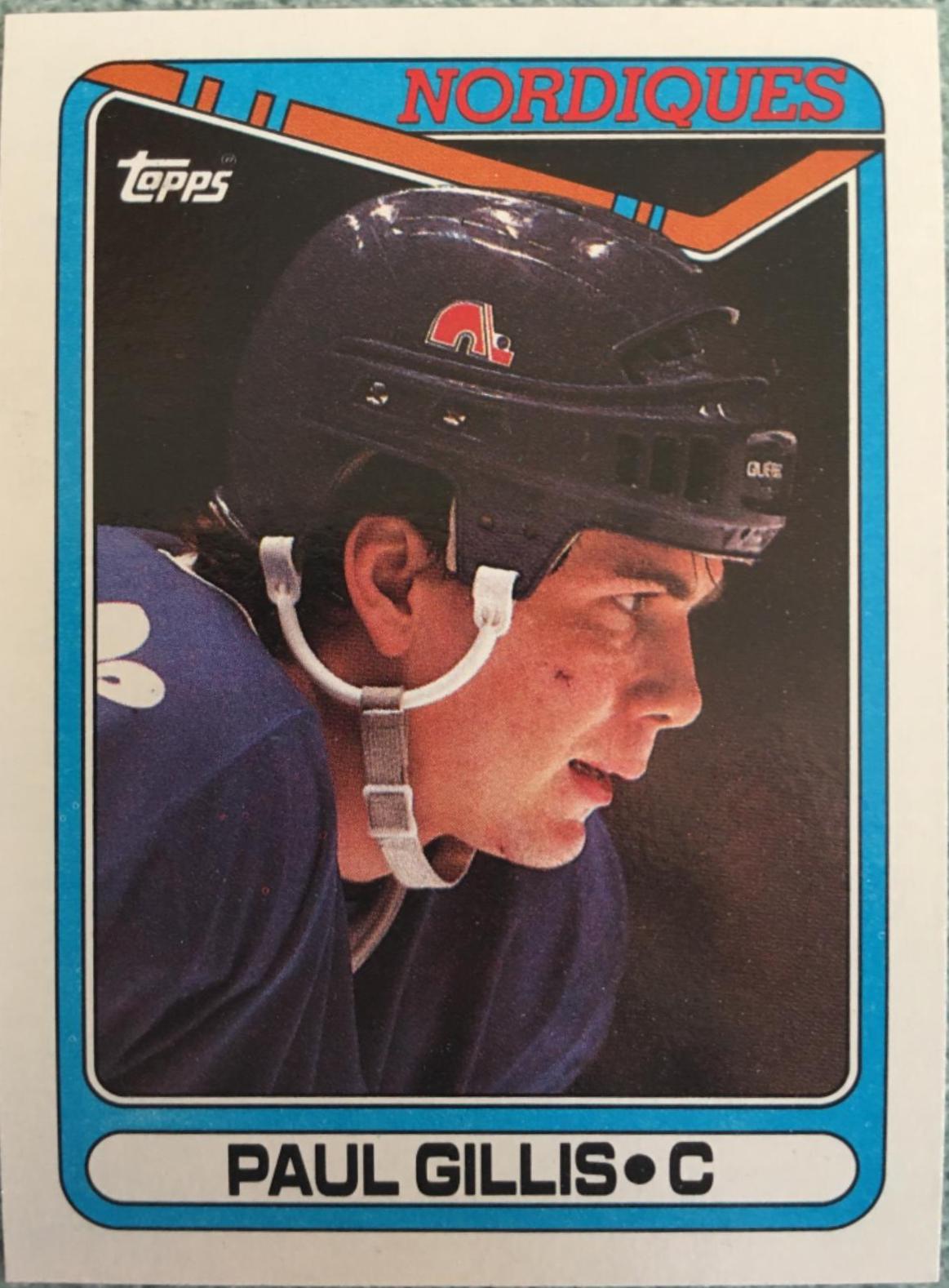 Paul Gillis #22 Hockey Cards 1990 Topps
