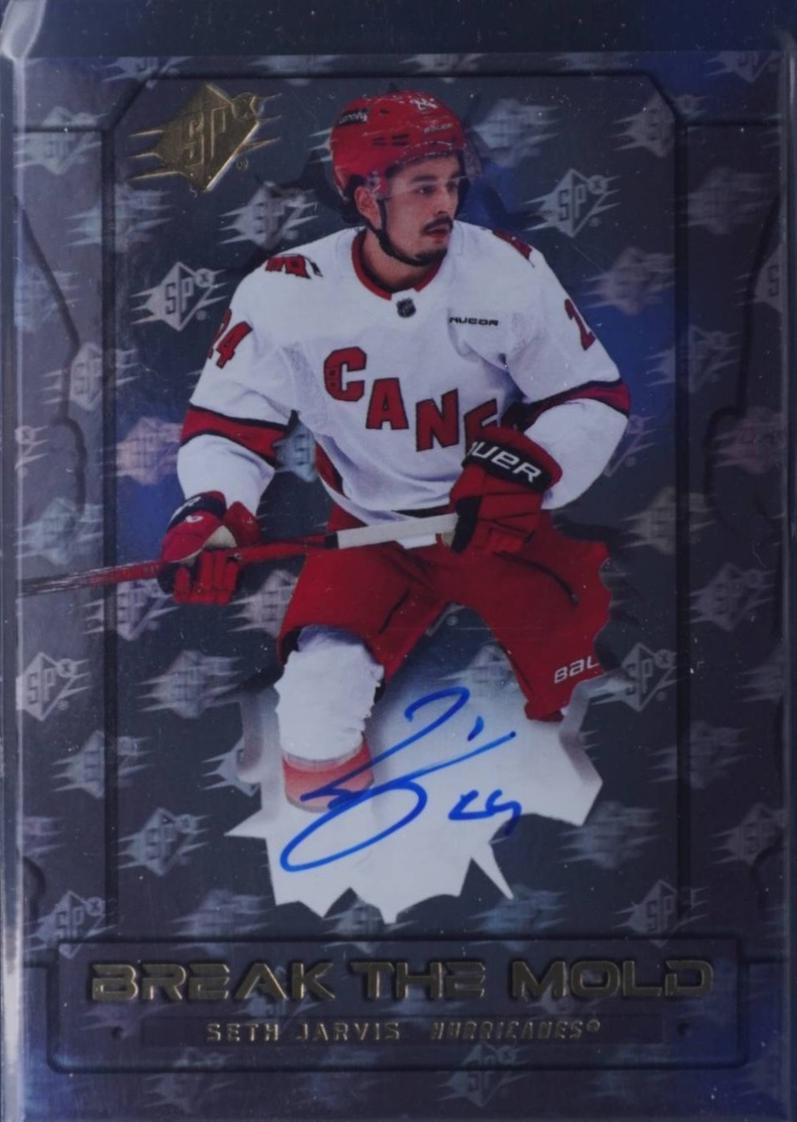 Seth Jarvis #BM-14 2025 Spx Break The Mold Autograph Hockey