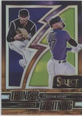 Trevor Story #TL-20 Baseball Cards 2022 Panini Select Thunder and Lightning