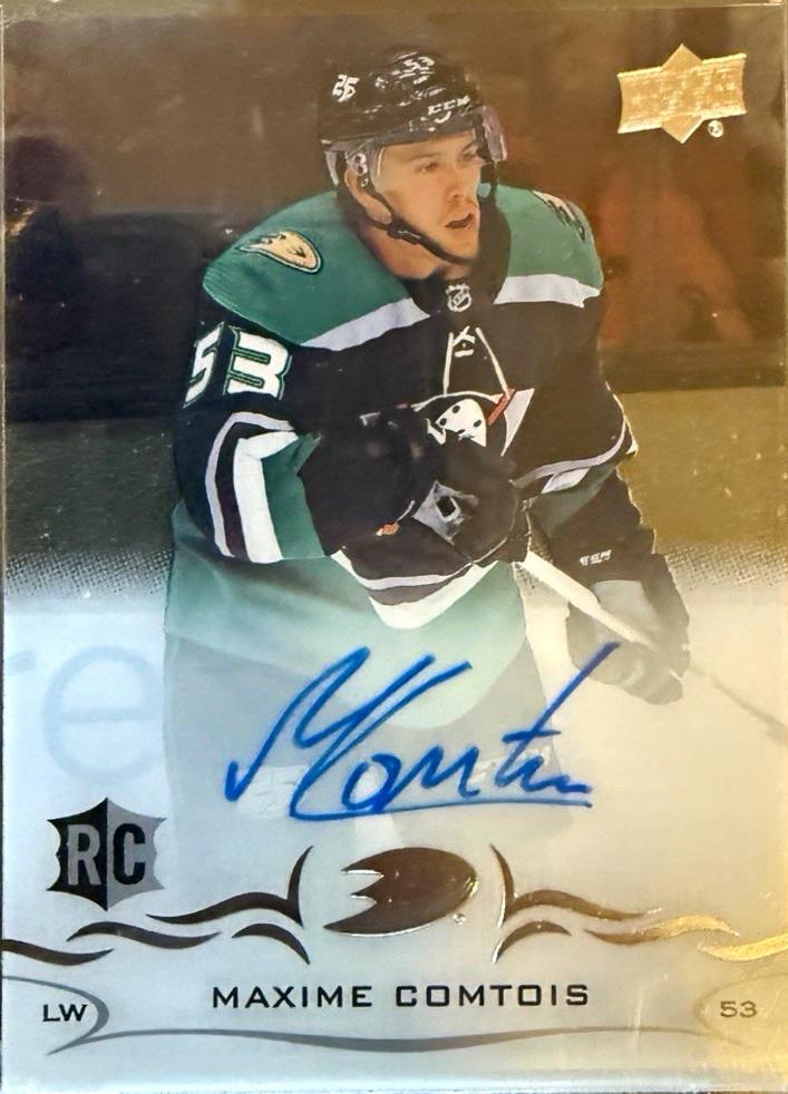 Maxime Comtois #CCR-MC 2018 Upper Deck Clear Cut Rookie Autograph Hockey