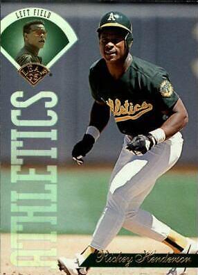 Rickey Henderson #22 Baseball Cards 1995 Leaf