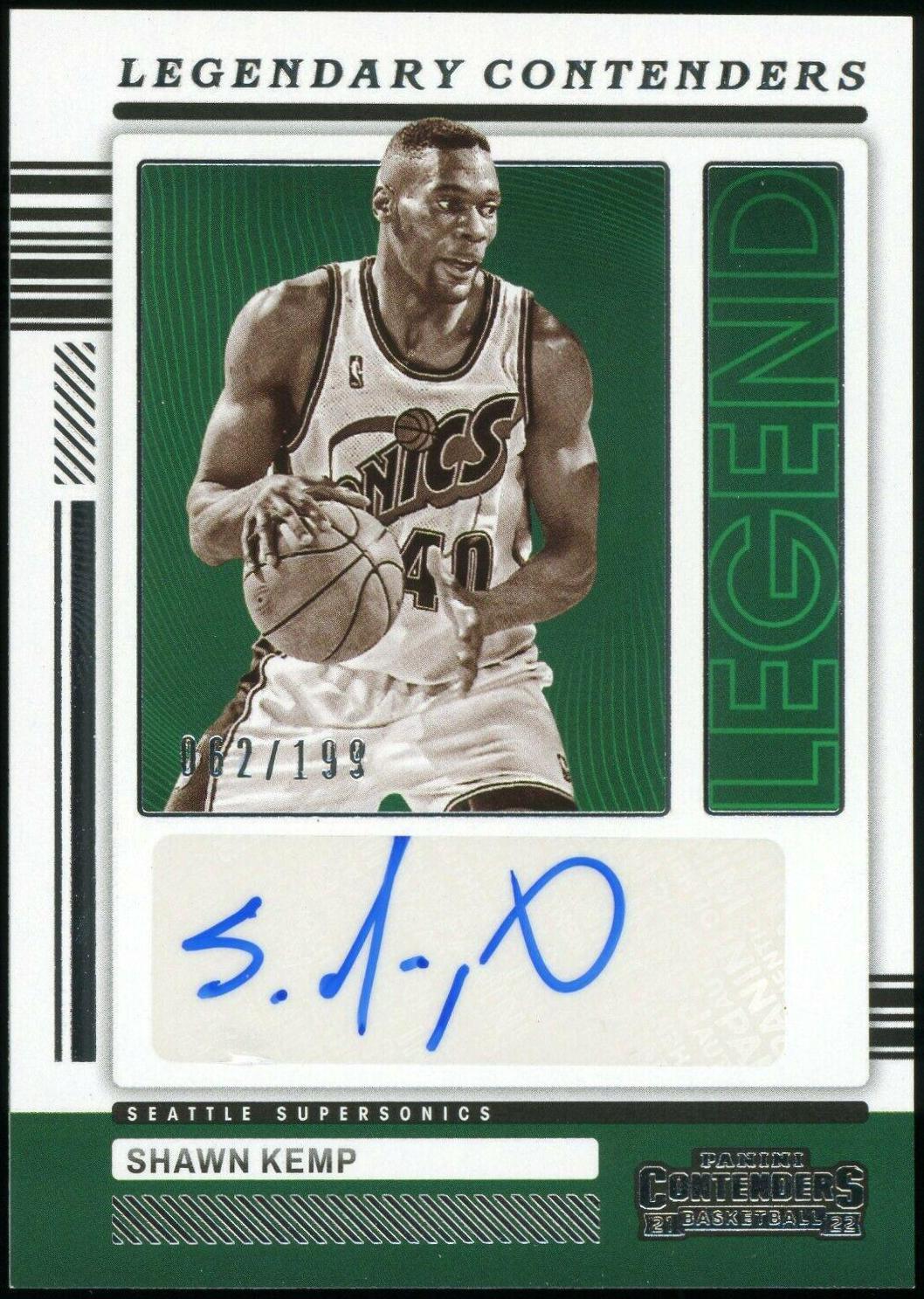 直筆サイン】SHAWN KEMP 2020-21 Panini Contenders Auto Card