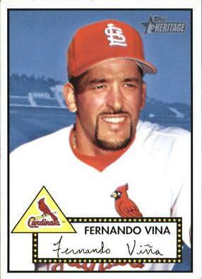 Fernando Vina #3 Baseball Cards 2001 Topps Heritage