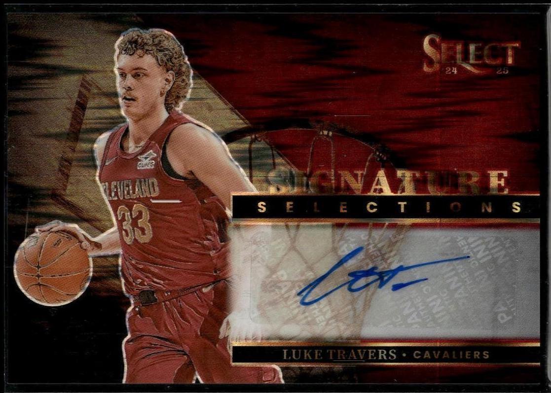Luke Travers #25 2024 Panini Select Signature Selections Basketball
