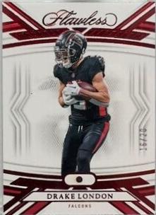 Drake London #2 Football Cards 2023 Panini Flawless