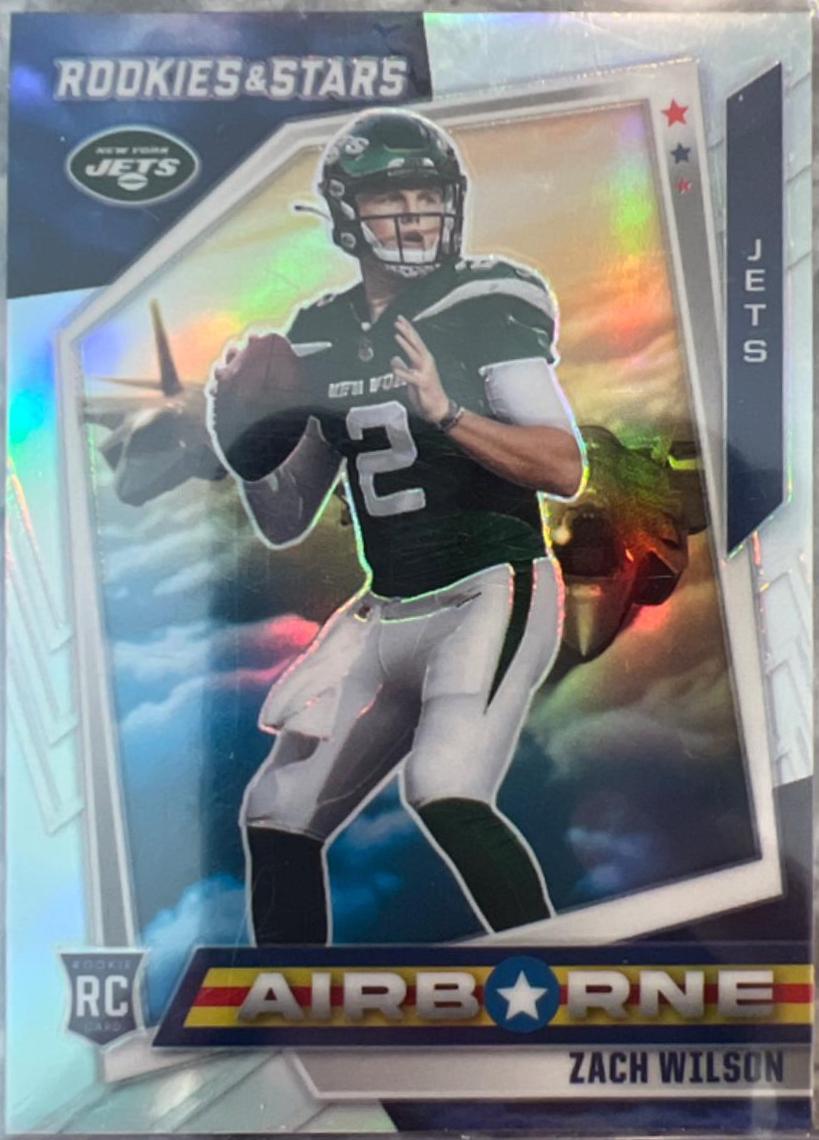 Zach Wilson #AB-17 Football Cards 2021 Panini Rookies and Stars Airborne