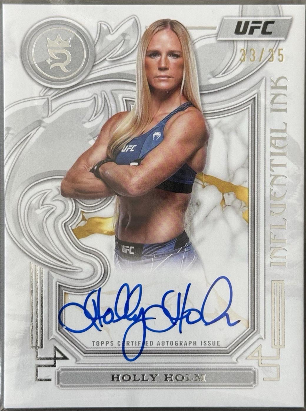 Holly Holm #IIA-HHM Ufc Cards 2024 Topps Royalty UFC Influential Ink