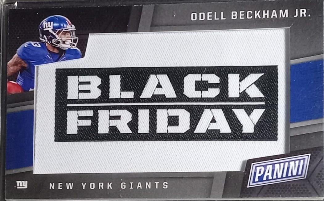Odell Beckham Jr. #BFF-OB Football Cards 2017 Panini Black Friday Patches