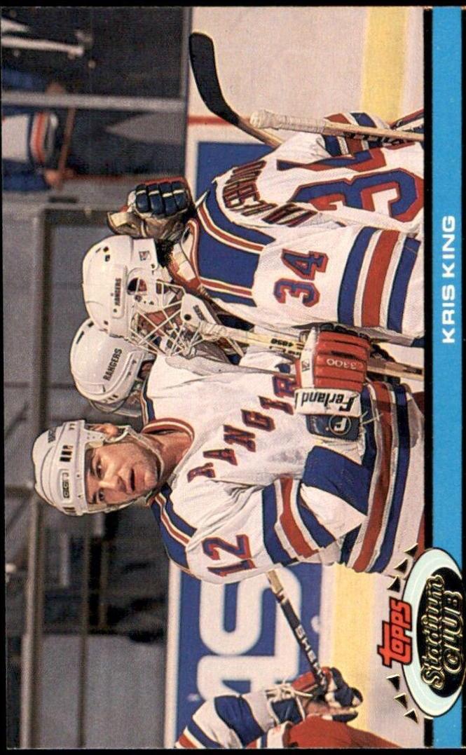 Kris King #26 Hockey Cards 1991 Stadium Club
