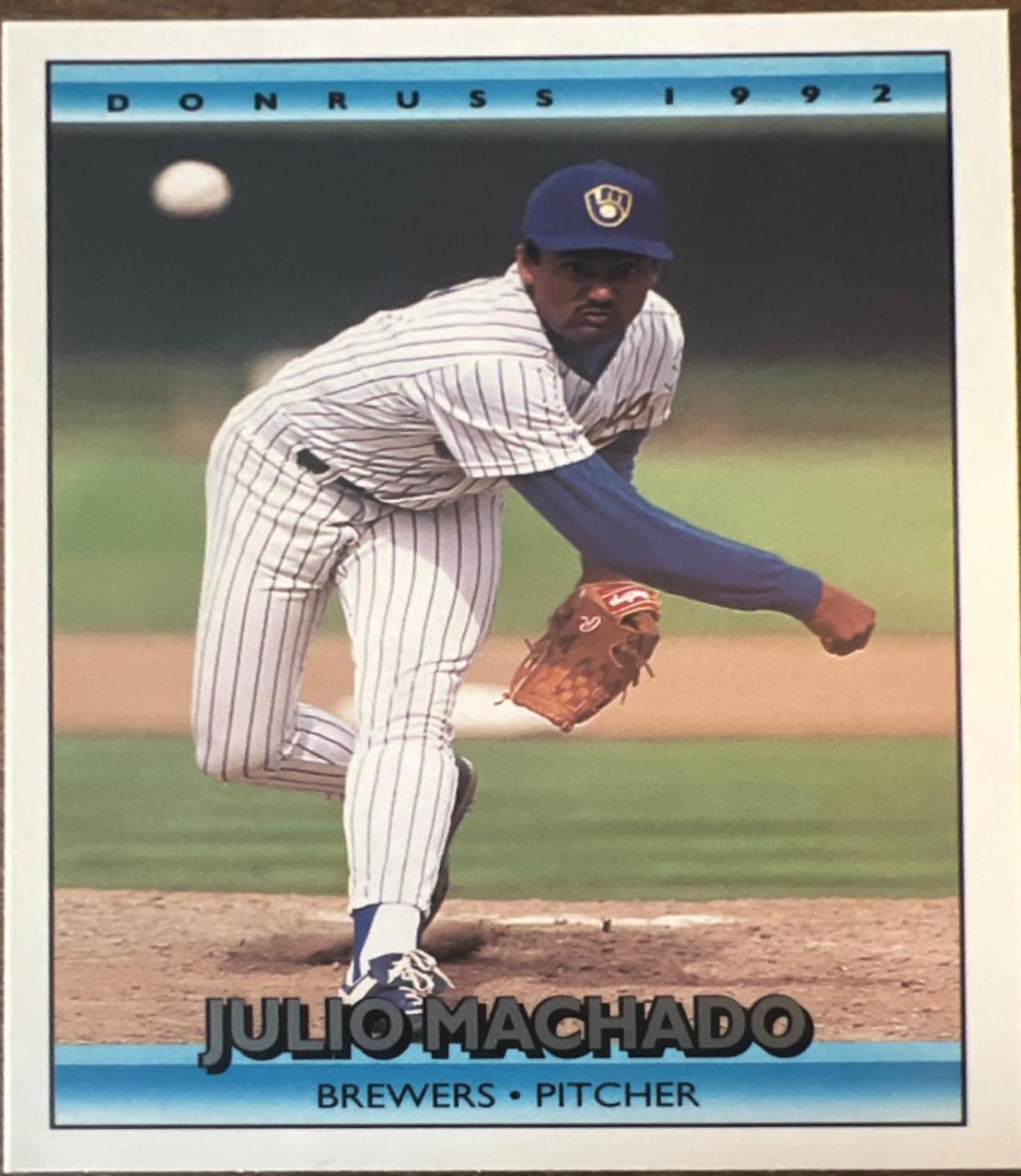 Julio Machado #262 Baseball Cards 1992 Donruss