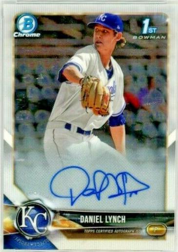 Daniel Lynch #CDA-DL 2018 Bowman Draft Chrome Picks Autographs Baseball
