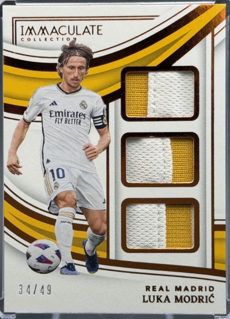 Luka Modric #PT-LMC 2023 Panini Immaculate Patch Trio Soccer