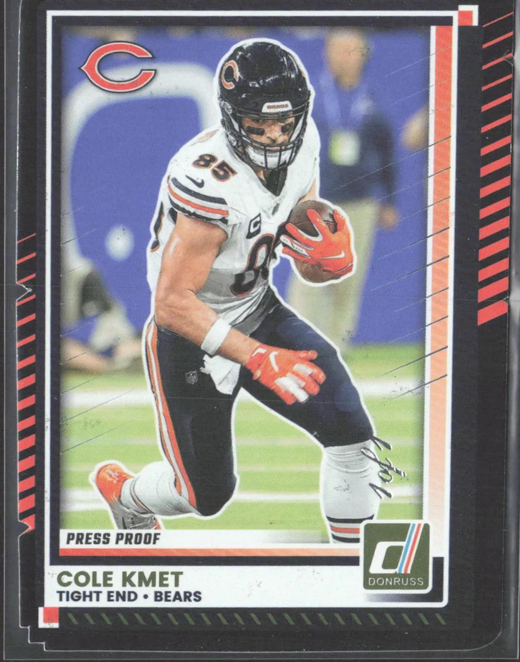 Cole Kmet [Press Proof Black Die-Cut] #92