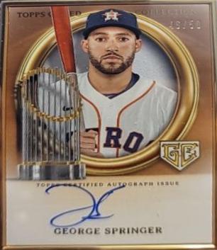 George Springer #GCH-GS Baseball Cards 2024 Topps Gilded Collection Champions