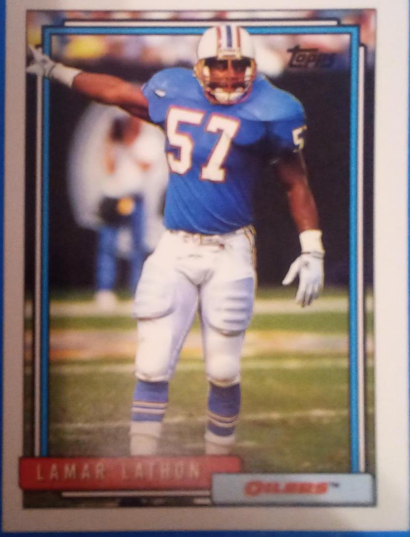 Lamar Lathon #23 Football Cards 1992 Topps