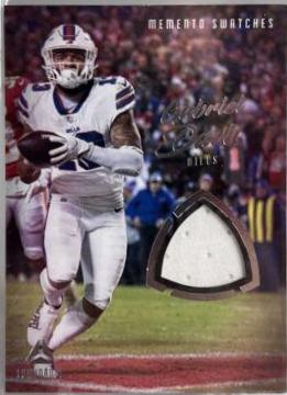 Gabriel Davis #MSW-GDA Football Cards 2022 Panini Luminance Memento Swatches