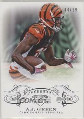 A.J. Green #19 Football Cards 2013 Panini National Treasures