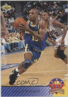 Latrell Sprewell #463 Basketball Cards 1992 Upper Deck