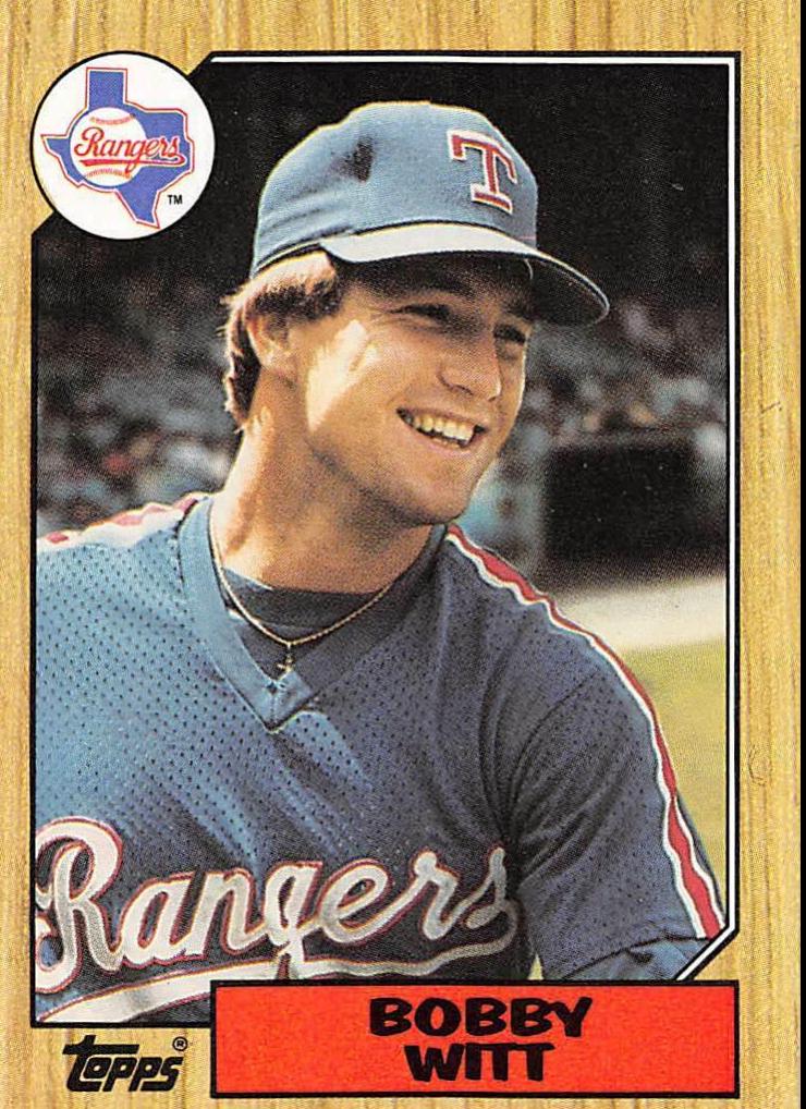 Bobby Witt #415 Baseball Cards 1987 Topps